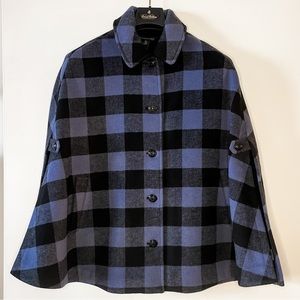 Brooks Brothers Wool Plaid Winter Cape